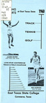Track, tennis, golf pressbook by East Texas State College, Commerce. Dept. of Health and Physical Education.