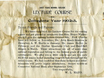 East Texas Normal College Lecture Course for Collegiate Year 1902-3 by William Leonidas Mayo