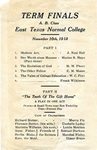 Term Finals by East Texas Normal College