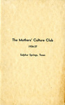 The Mothers' Culture Club by The Mothers' Culture Club