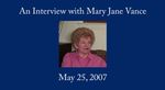 Mary Jane Hodges-Vance, Oral History