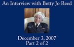 Betty Jo Reed, Oral History, Part Two of Two