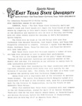 ETSU Tracksters Headed to ASU Relays by Dan Lathey and East Texas State University. News Service.