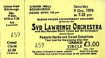 Glenn Miller Anniversary Concert Ticket