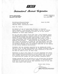 Letter from Jimmy Kataoka to Peanuts Hucko, 1982-06-12