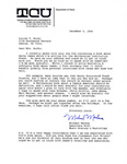 Letter from Michael Meckna to Louise Tobin, 1994-12-05