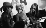 Florynce Kennedy, Elizabeth Harris, and Gloria Steinem at Press Conference by East Texas State University