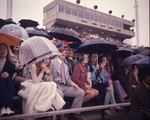 Football Fans with Umbrellas by East Texas State University