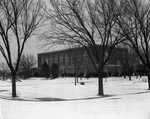 Hall of Languages in Snow by East Texas State Teachers College
