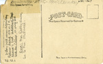 Men's Dormitory at East Texas Normal College, Commerce, Texas, Reverse by Rosenthal Post Card Company