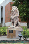 Ford W. Hall Lion Statue by Josephine Rickman