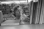 Opal Williams in Library by East Texas State University