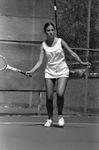 Linda Baker During a Tennis Match by East Texas State University