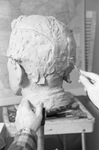 Gordon Thomas Sculpting William L. Mayo Statue Model by Texas A&M University-Commerce