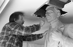 Gordon Thomas Sculpting William L. Mayo Statue Model Head by Texas A&M University-Commerce