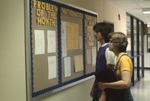 Students and Department of Mathematics Bulletin Board by East Texas State University