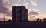 Whitley Residence Hall at Sunset by East Texas State University