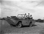 Students in Amphibious Vehicle by East Texas State Teachers College