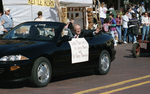 President Jerry Morris in Bois D'Arc Bash Parade by East Texas State University