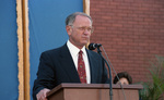 President Jerry Morris Speaking During the Bois D'Arc Bash by East Texas State University