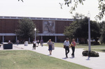 Journalism Building and Students by East Texas State University