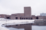 Performing Arts Center and Gee Lake in Snow by East Texas State University