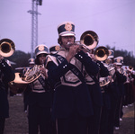 Trombone Player in Marching Band by East Texas State University