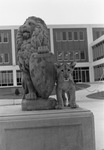 Bullwinkle with Lion Statue by East Texas State University