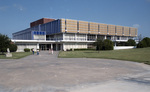 Sam Rayburn Memorial Student Center and Lion Statue by East Texas State University