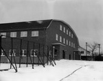 Whitley Gymnasium Exterior After Snowstorm by East Texas State Teachers College