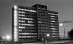 Whitley Residence Hall Windows at Night by East Texas State University