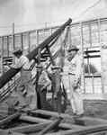 Student Union Building Construction Workers by East Texas State Teachers College