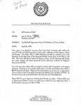 Memo from Jerry Morris to All Faculty and Staff, 1996-04-25 by Jerry Morris