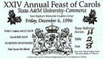 XXIV Annual Feast of Carols Ticket