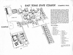 East Texas State College Map by East Texas State College