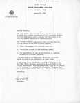 Letter from Sam H. Whitley to Faculty Members, 1944-03-21