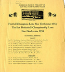 1934 Football Schedule by East Texas State Teachers College
