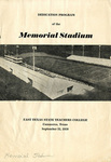 Dedication Program of the Memorial Stadium by East Texas State Teachers College