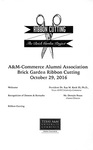 A&M-Commerce Alumni Association Brick Garden Ribbon Cutting