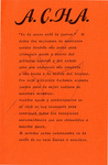 Asociación Cultural de Hispanos Americanos Pamphlet by Asociación Cultural de Hispanos Americanos